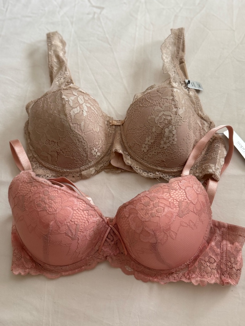 Sophie B Bra Bundle (2) - 34C Dusty Rose and Nude